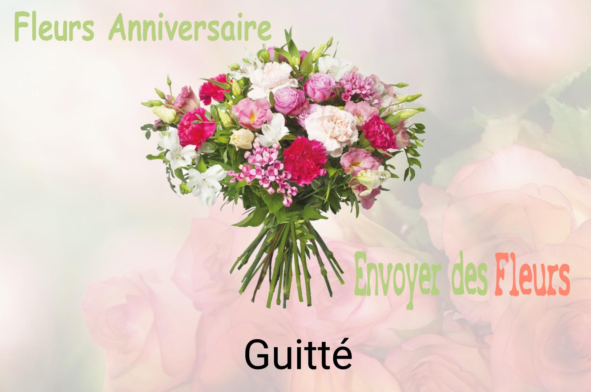 Bouquet de fleurs d’anniversaire livré à Guitté